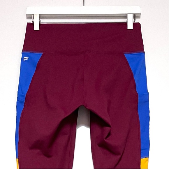 Fabletics On The Go PowerHold High Waisted Legging Pockets Colorblock SZ Medium - Picture 6 of 12